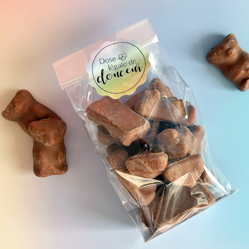 Sachet d’ourson en guimauve pour la fête des mères