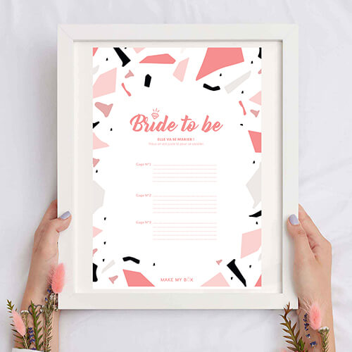 Affichette A5 - Bride to be