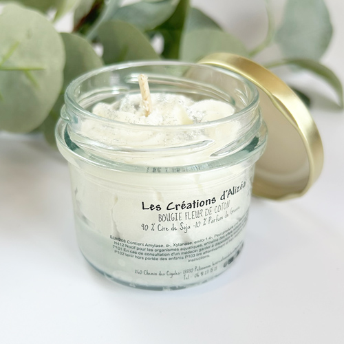 Bougie gourmande - Fleur de coton