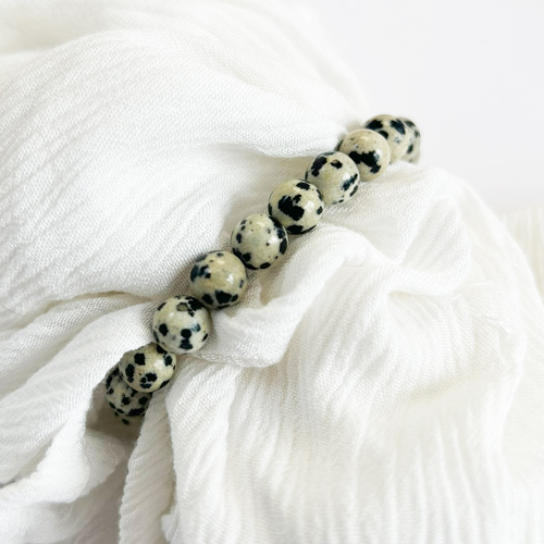 Bracelet Jaspe dalmatien