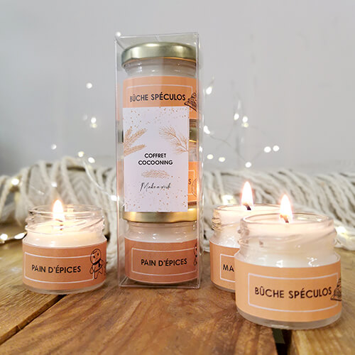 Coffret bougie cocooning - Idée box cadeau