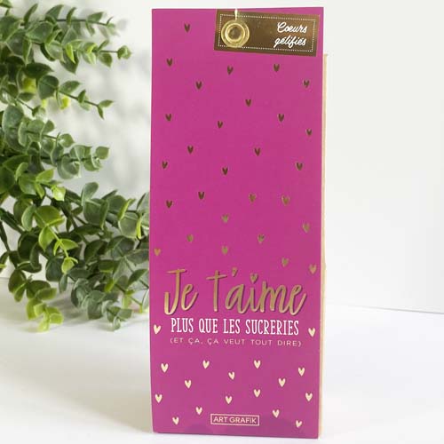 Coeurs gélifiés - Je t'aime plus que les sucreries