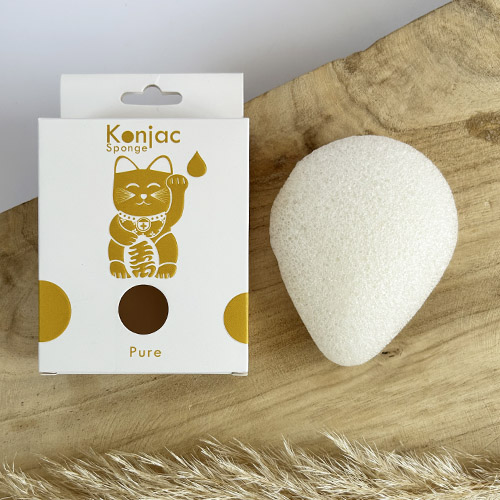 Eponge konjac naturelle pour peaux sensibles