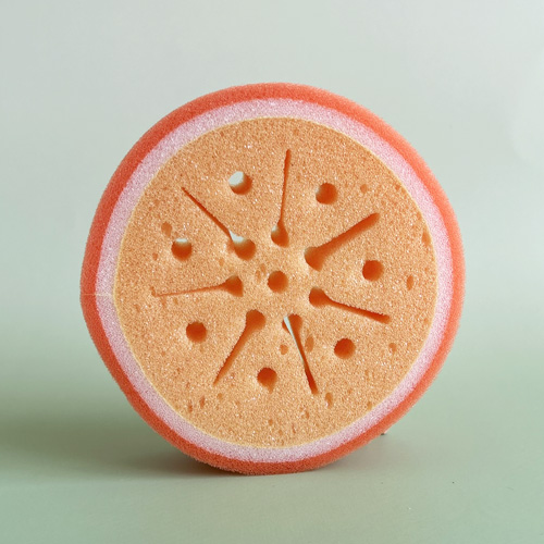 Eponge de bain exfoliante en forme d'orange