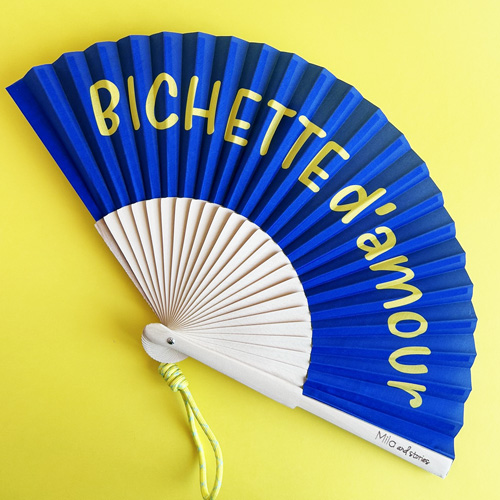 Eventail Bichette d'amour