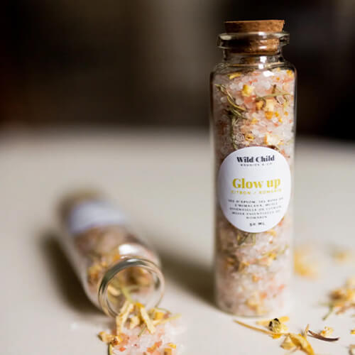 Sel de bain citron et romarin - Glow Up