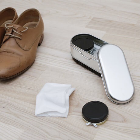 LIFKOME Kit Cirage Chaussures Portable 8 Pièces - Brosse Et Crème Entretien Pour Cuir Et Bottes