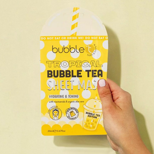 Masque hydratant en tissu aux fruits exotiques