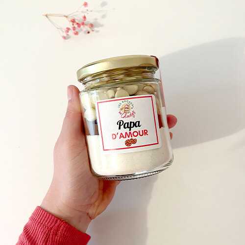 Bocal Cookies double chocolat - Papa d'amour