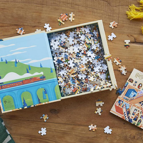 Harry Potter – Les Mystères de Poudlard : Livre & Puzzle 500 pièces