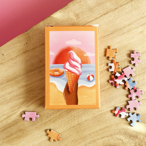 Mini Puzzle « Sunset at the Beach »  99 pièces