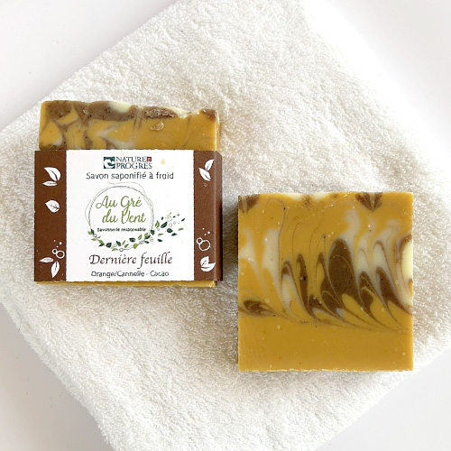 Savon Dernière feuille - Orange, cannelle et cacao