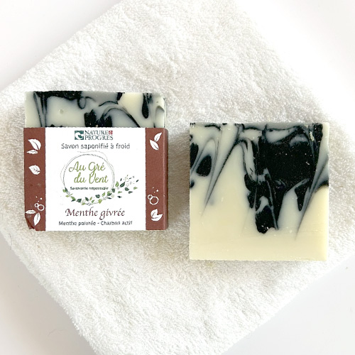 Savon Menthe Givrée et Charbon actif