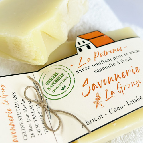 Savon tonifiant "Le Patronus" - Abricot, Coco, Litsée citronnée