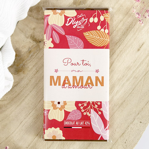 Tablette au chocolat au lait Maman d'amour