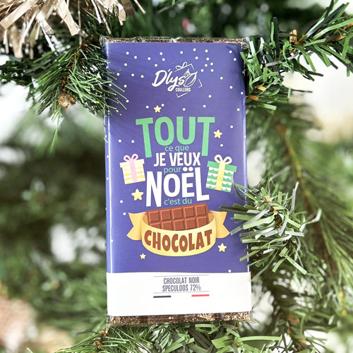 Tablette de chocolat noit spéculoos - Tout ce que je veux pour Noël...