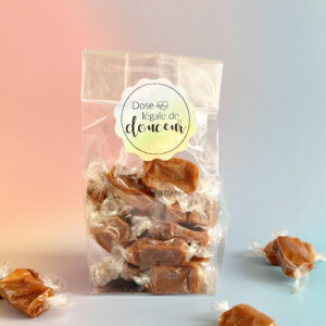Sachet de bonbons caramel au beurre salé
