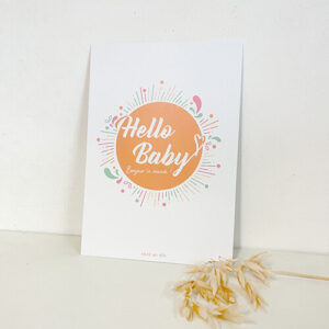 Affichette A5 - Hello Baby