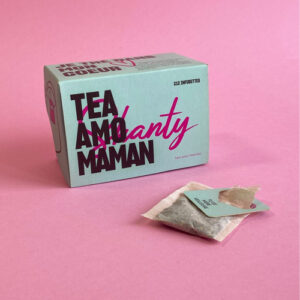 Boite d'infusion "Tea Amo Maman : Je Thé dans mon coeur" à la Verveine
