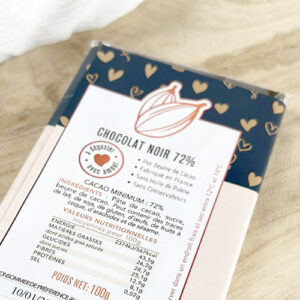 Tablette de chocolat noir Papa d'amour