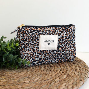 Pochette Amour léopard