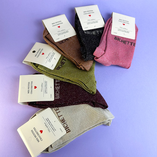 Chaussettes à paillettes Bichette