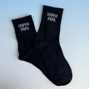 Chaussettes "Super Papa" Noires