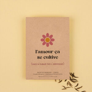 Sachet de graines « L’amour ça se cultive » – Cosmos