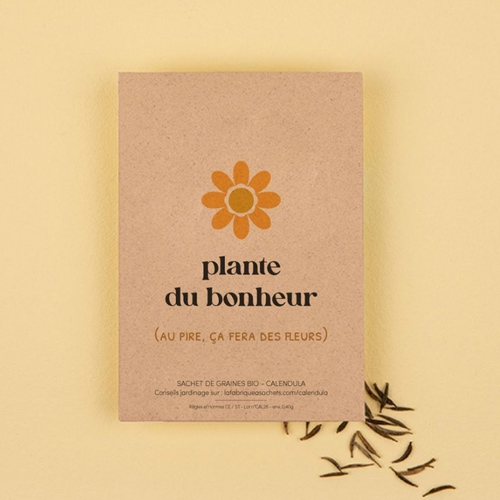 Sachet de graines « Plante du bonheur » – Calendula