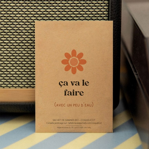 Sachet de graines « Ça va le faire » – Coquelicot